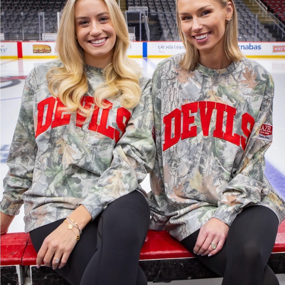 Hazel x NJ Devils Hockey — Camouflage Devils Long Sleeve